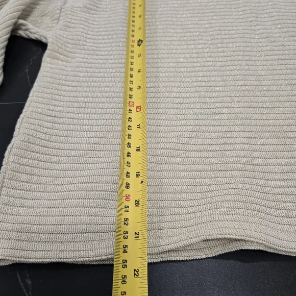Zara Cream Ribbed Turtleneck Sweater - Picture 4 of 6
